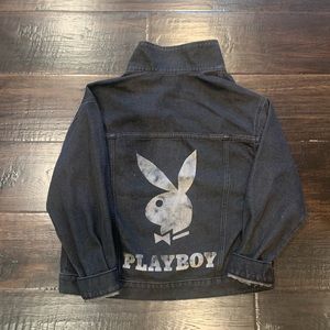NWT PLAYBOY BY PACSUN BLACK DENIM VINTAGE JACKET